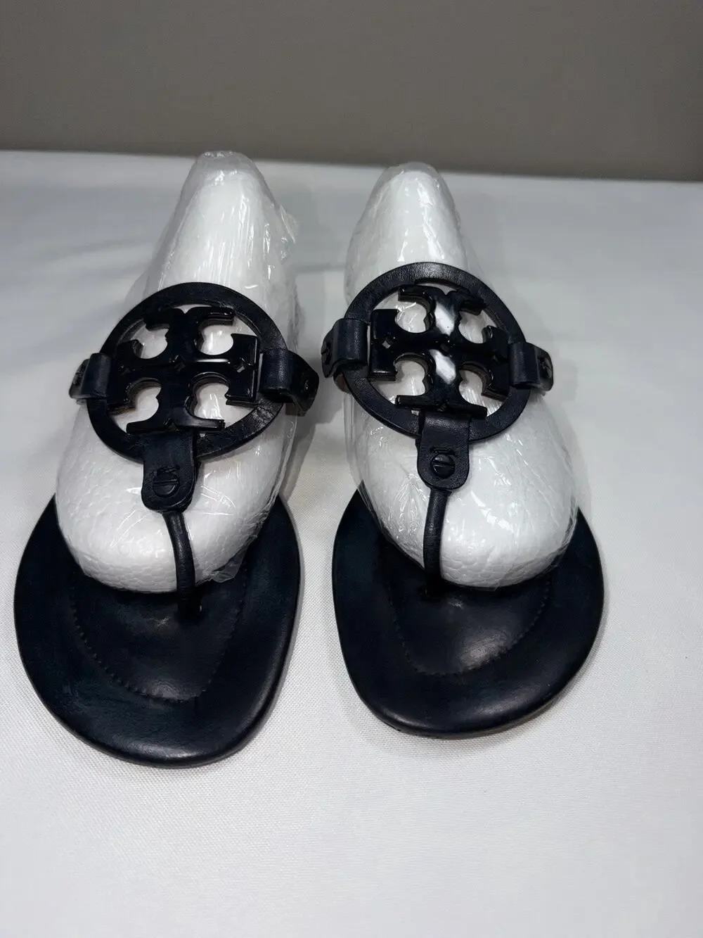 Tory Burch Miller Sandal Color Navy Blue Size 9 M Thong Flip flops